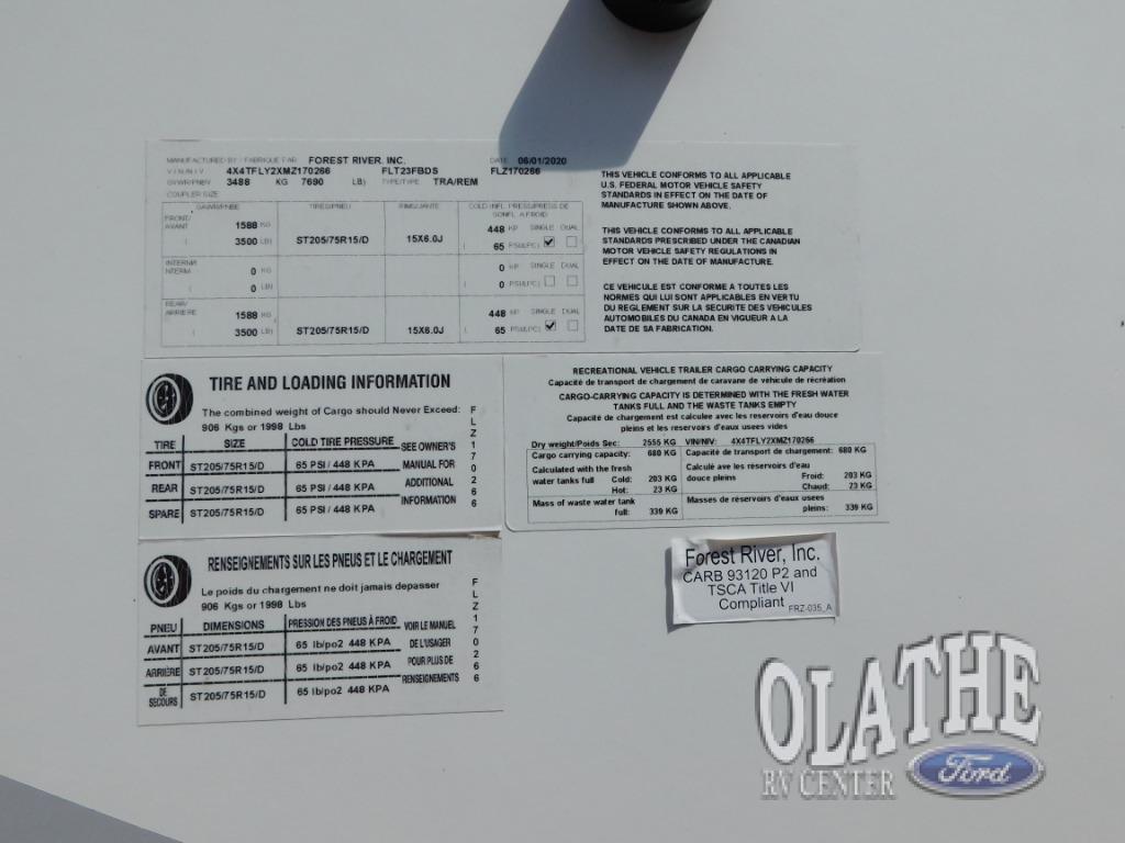 A photo of this 2021 Forest River Rv FLAGSTAFF SUPER LITE
