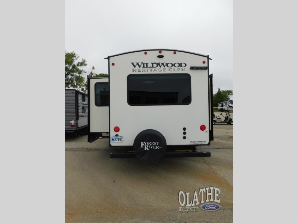 A photo of this 2023 Forest River Rv WILDWOOD HERITAGE GLEN