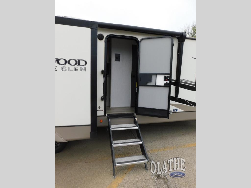 A photo of this 2023 Forest River Rv WILDWOOD HERITAGE GLEN