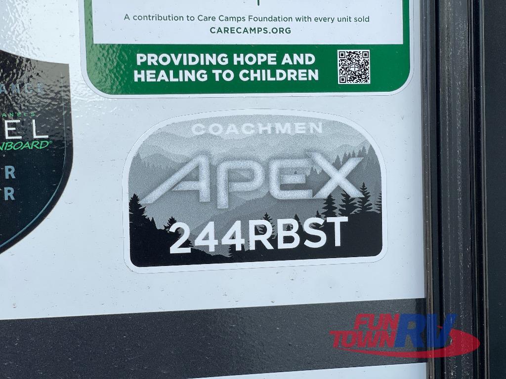 A photo of this 2026 Coachmen RV Apex Ultra-Lite 244RBS