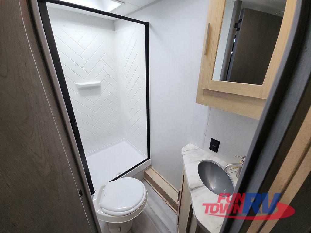 A photo of this 2023 Forest River RV Wildwood FSX 245VC