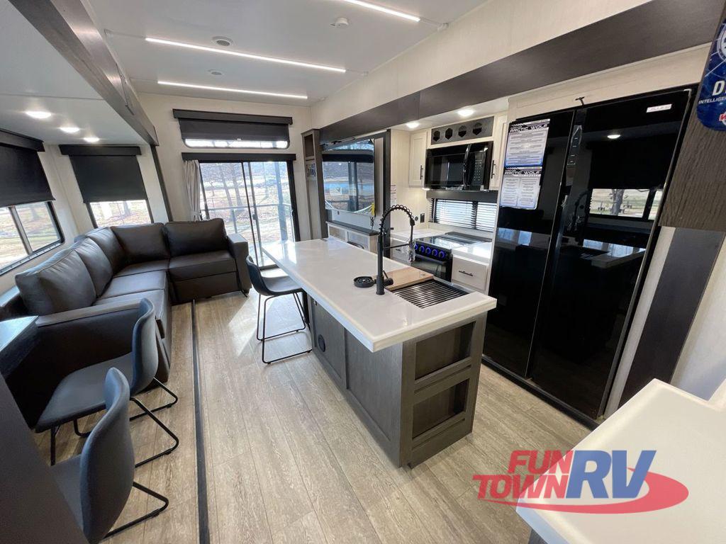 A photo of this 2025 Forest River RV Cherokee Arctic Wolf Suite 3800DECK