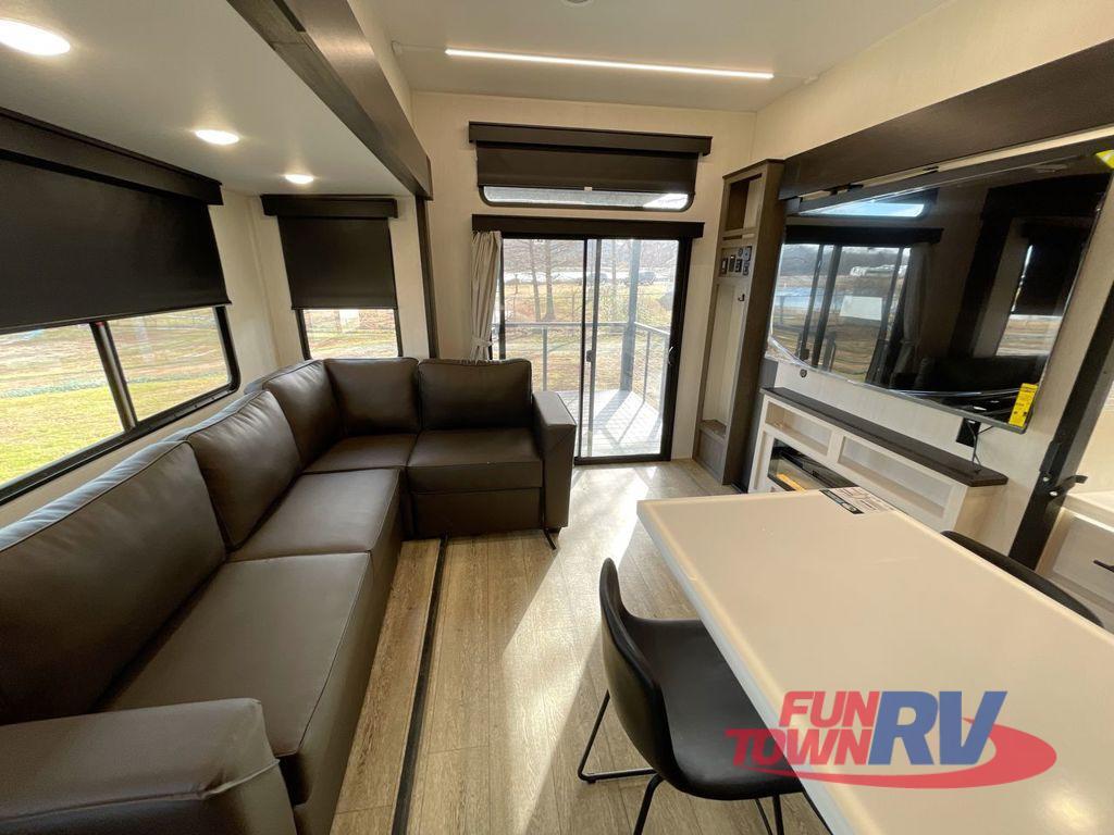 A photo of this 2025 Forest River RV Cherokee Arctic Wolf Suite 3800DECK