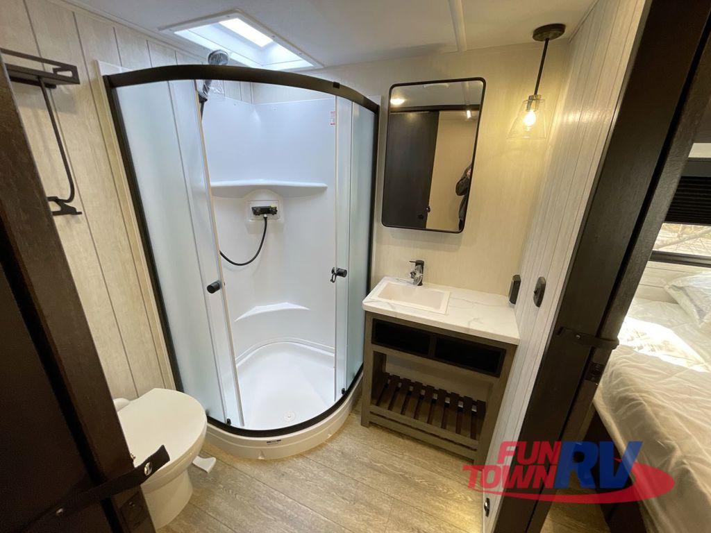 A photo of this 2025 Forest River RV Cherokee Arctic Wolf Suite 3800DECK