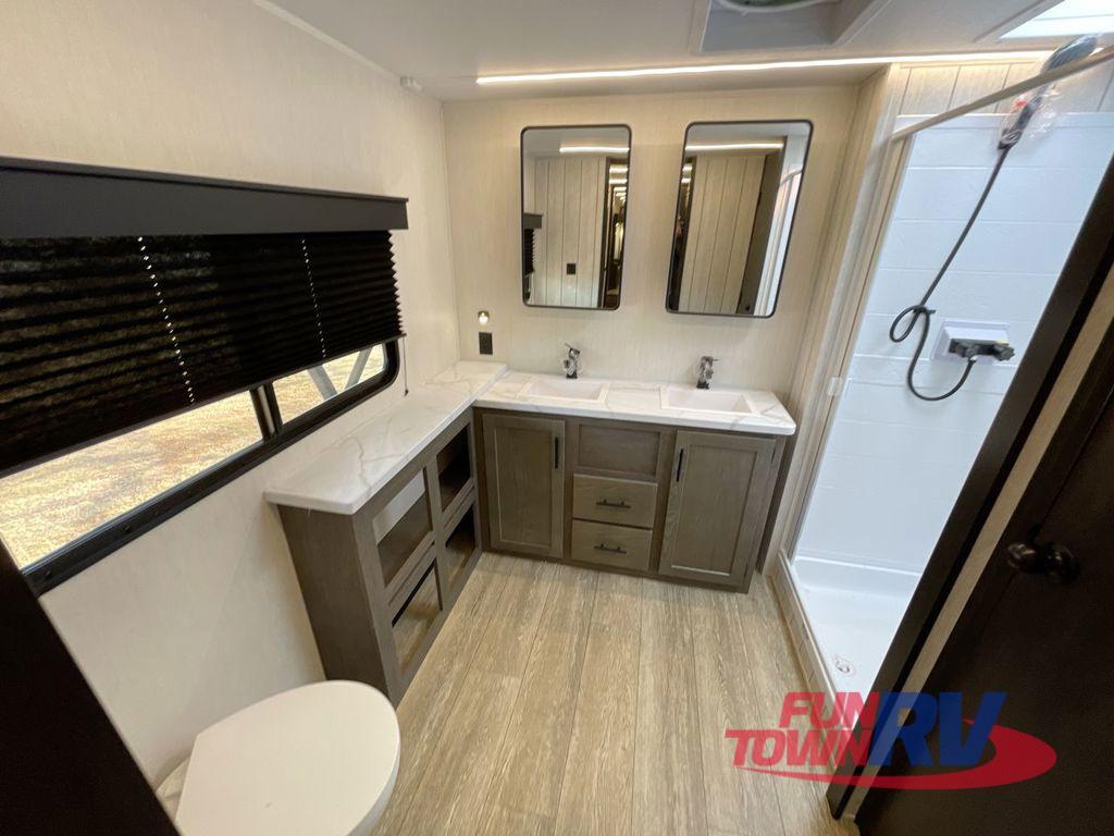 A photo of this 2025 Forest River RV Cherokee Arctic Wolf 3950SUITE