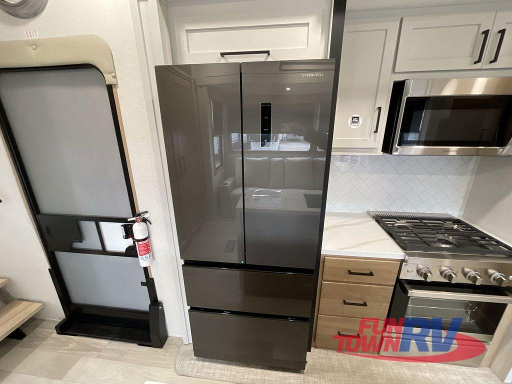 A photo of this 2026 Forest River RV Sandpiper 3844QUAD