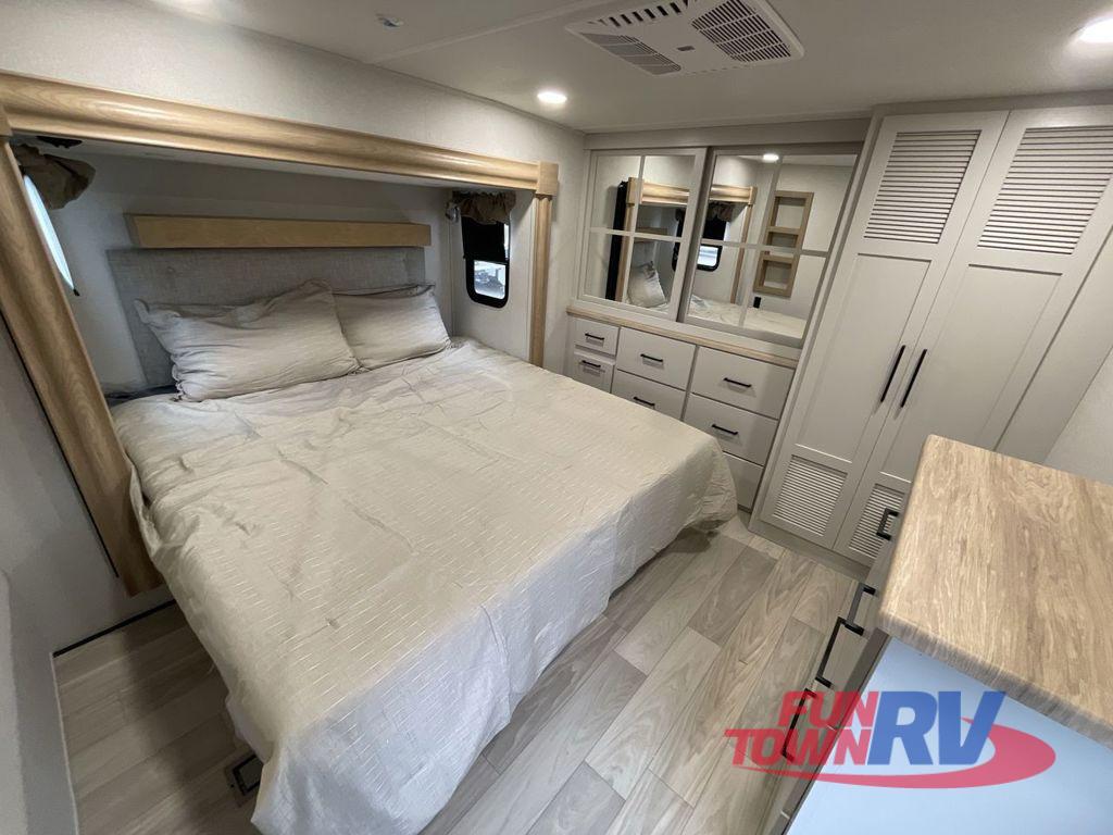 A photo of this 2026 Forest River RV Sandpiper 3844QUAD