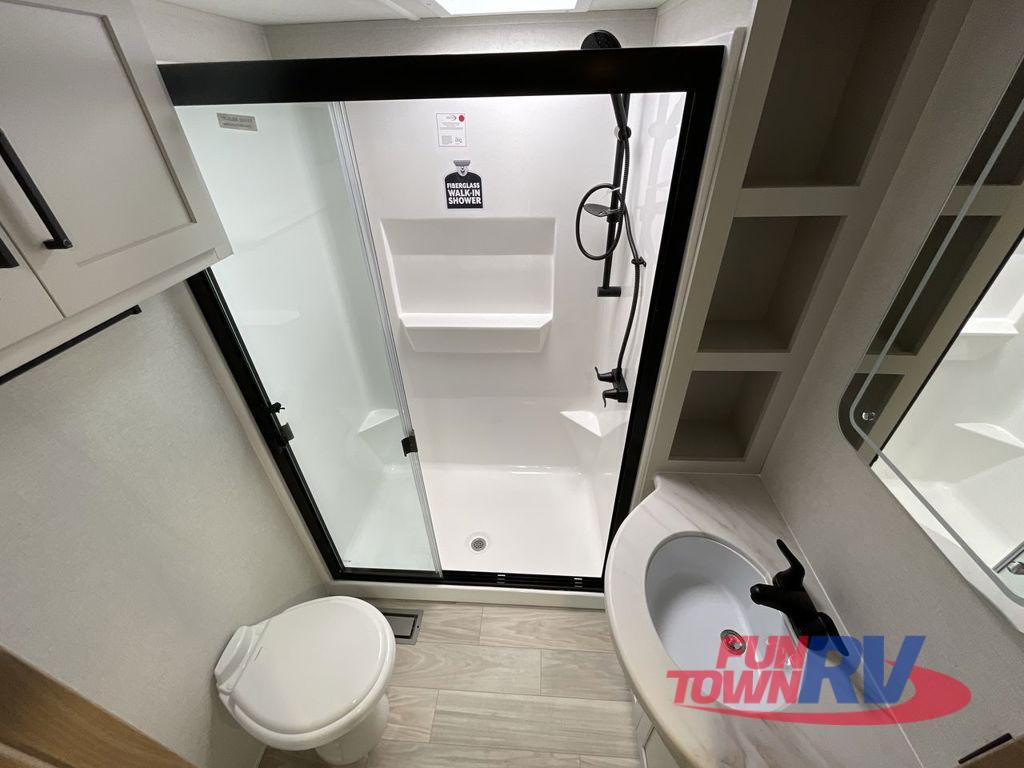 A photo of this 2026 Forest River RV Sandpiper 3844QUAD