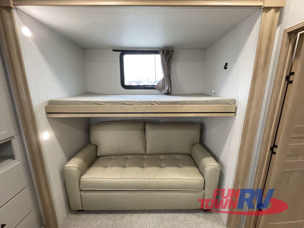 A photo of this 2026 Forest River RV Sandpiper 3844QUAD